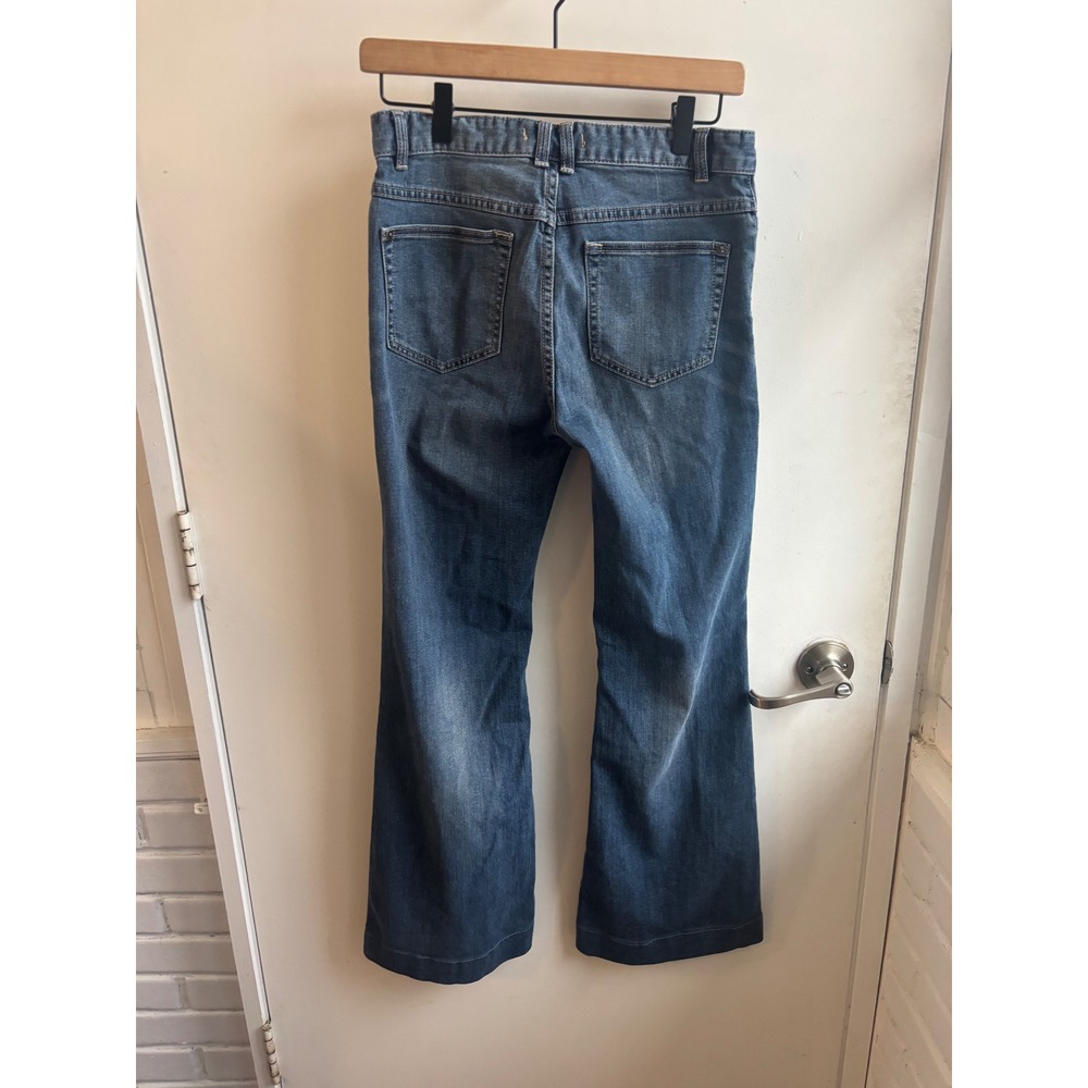 Free People Brette Cropped Wide Leg Jeans 28 boho flare leg retro flattering - Picture 4 of 8